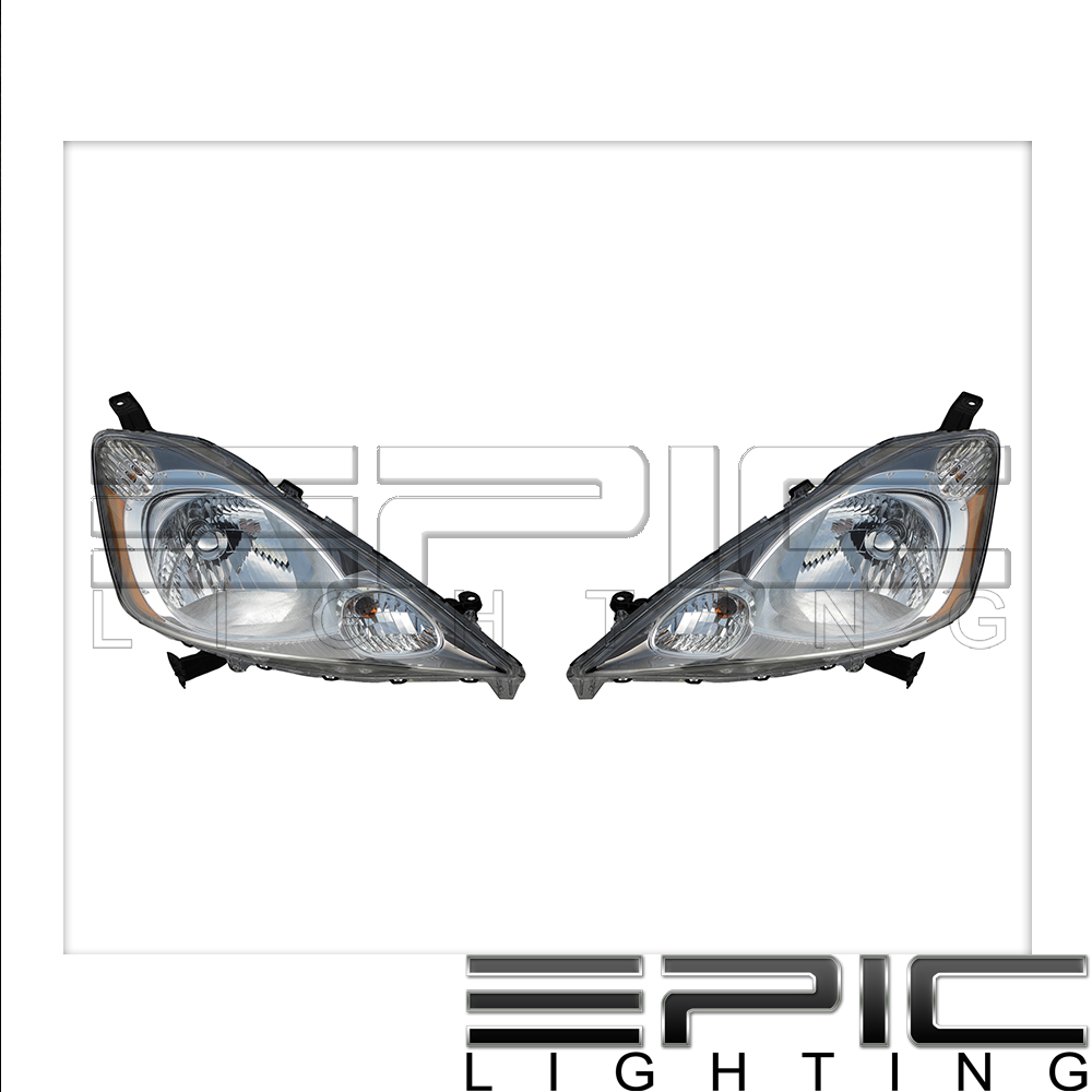 Headlights Headlamps Left /& Right Lamp Pair Set for 07 08 Honda Element LX EX