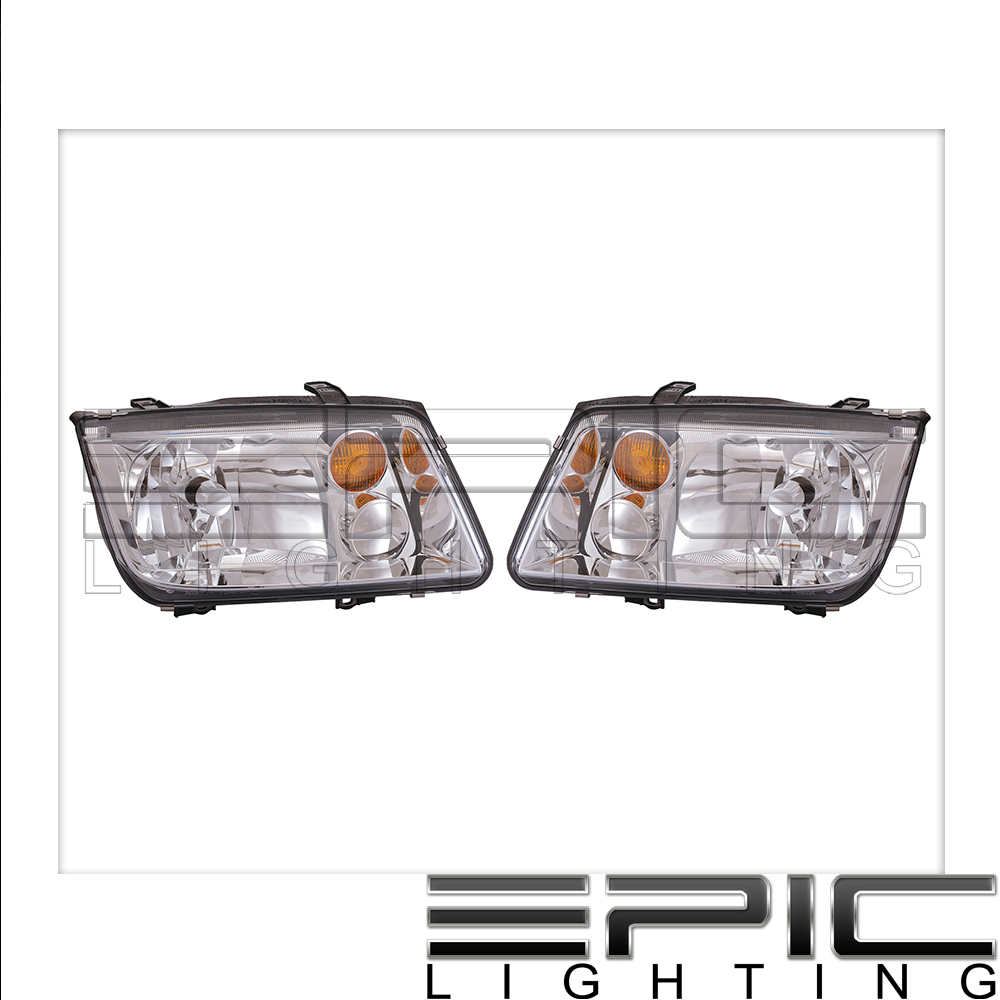 2002-2005 VW VOLKSWAGEN JETTA Halogen w//o Fog Lamps Headlights Left Right Pair